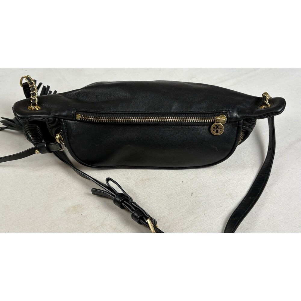 Tory Burch Fleming Soft Black Leather Quilted Belt /Bum Bag/Fanny /Shoulder Bag - Picture 3 of 11